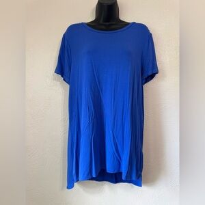 Ellen Tracy Royal Blue Short Sleeve Tee 0129